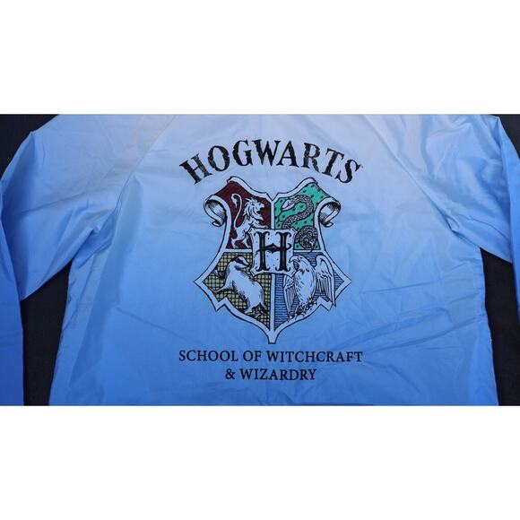 HARRY POTTER HOGWARTS Jacket/Wind Breaker. Light Weight Rain 1/2 Zip X-Small. - Picture 8 of 14